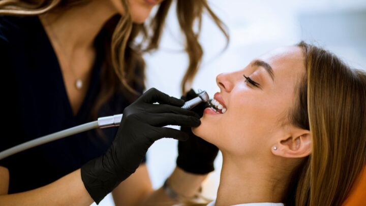 Patient undergoing a comfortable root canal procedure.